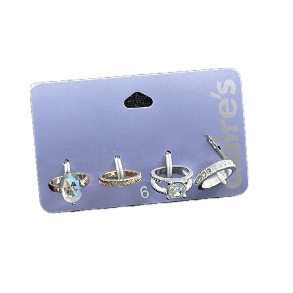 NEW Claire's ring set size 6